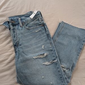 Old Navy Distressed Blue Jeans